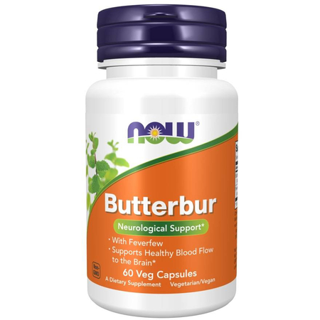 Now Foods Butterbur 75 mg 60 kapsúl