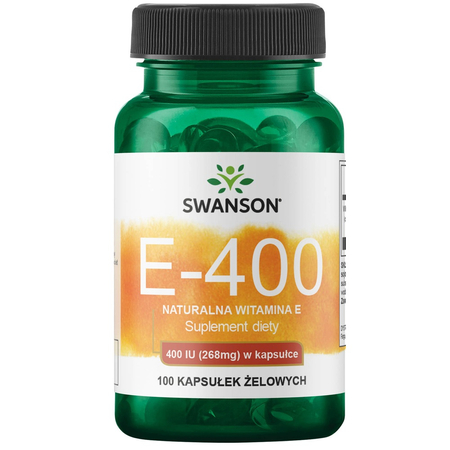 Swanson Natural Vitamín E-400 100 kapsúl