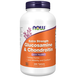 Now Foods Glucosamine a Chondroitin Extra Strength 240 tabliet