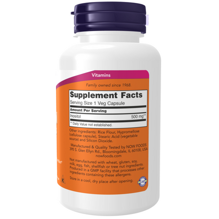 Now Foods Inositol 500 mg 100 veg kapsúl