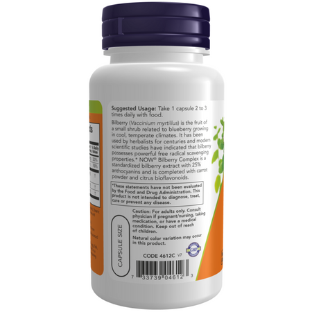 Now Foods Bilberry Complex 100 veg kapsúl
