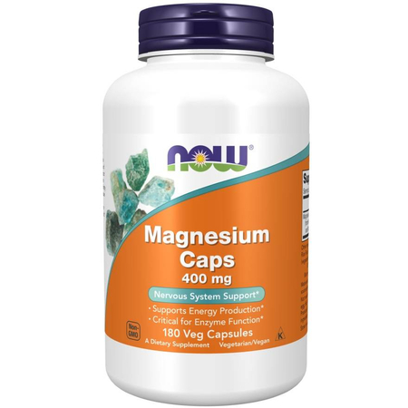 Now Foods Magnesium 400 mg 180 kapsúl