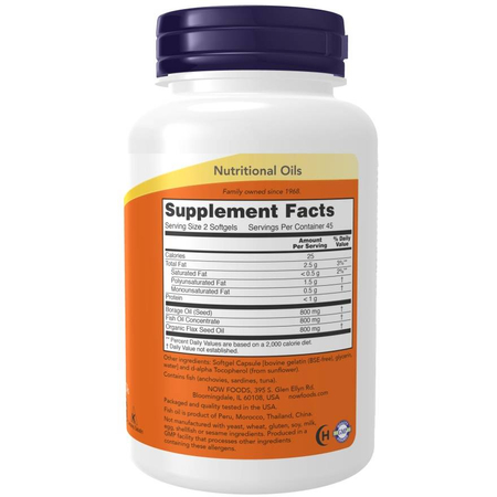 Now Foods Super Omega 3-6-9 90 kapsúl