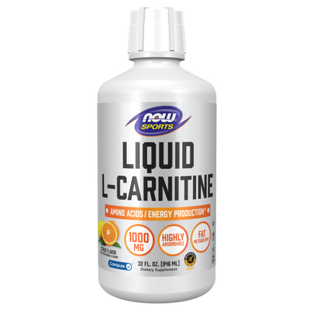 Now Foods L-Carnitine Liquid 1000 mg Citrus 946 ml