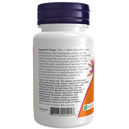 Now Foods Methyl Folate 1000 mcg 90 tabliet