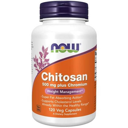 Now Foods Chitosan 500 mg plus Chromium 120 kapsúl