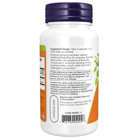 Now Foods American Ginseng Extract 100 kapsúl