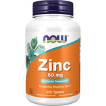 Now Foods Glukónan Zinočnatý 50 mg 250 tabliet