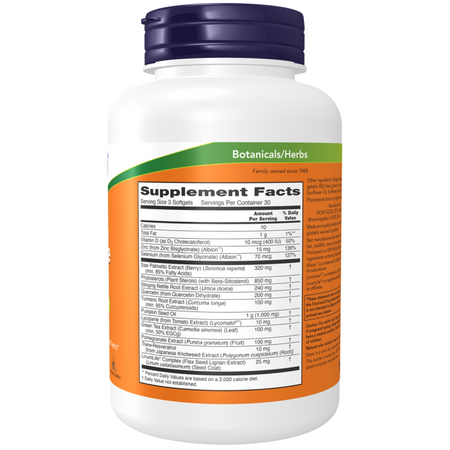 Now Foods Prostate Health Clinical Strength 180 kapsúl