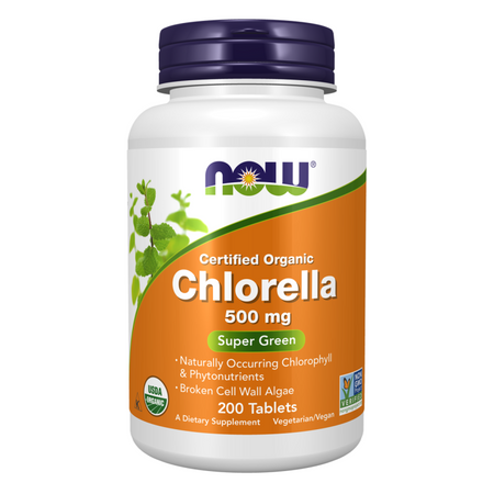 Now Foods Chlorella 500 mg 200 tabliet