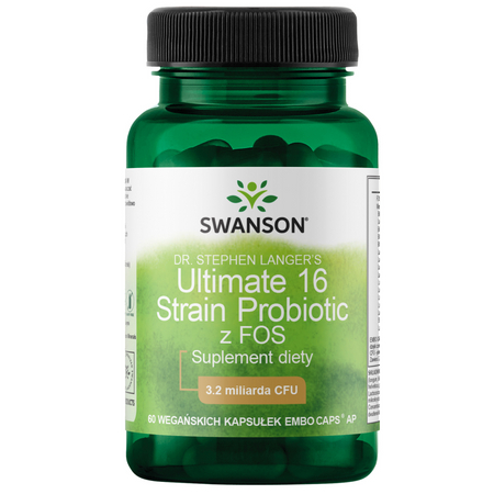 Swanson Probiotikum Dr. Stephen Langer's Ultimate 16 kmenů z FOS 60 kapsúl