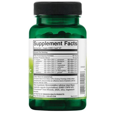 Swanson Probiotikum Dr. Stephen Langer's Ultimate 16 kmenů z FOS 60 kapsúl