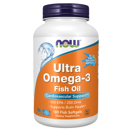 Now Foods Ultra Omega-3 Fish Gelatin) 180 kapsúl