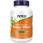 Now Foods Ginkgo Biloba Double Strength Extrakt 120 mg 200 veg kapsúl