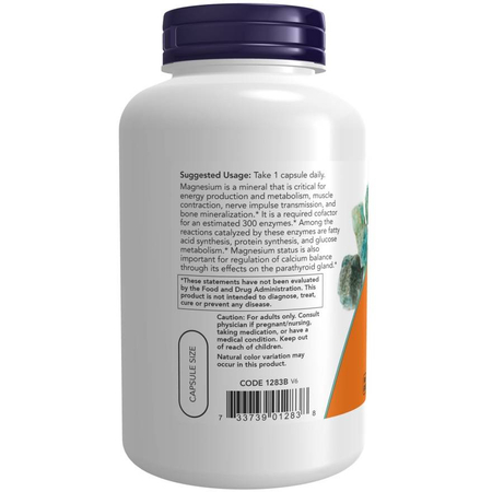 Now Foods Magnesium 400 mg 180 kapsúl