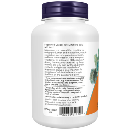 Now Foods Magnesium Citrate 200 mg 100 tabliet