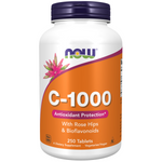 Now Foods Vitamín C 1000 mg s Šípkem + Bioflavonoidy 250 tabliet