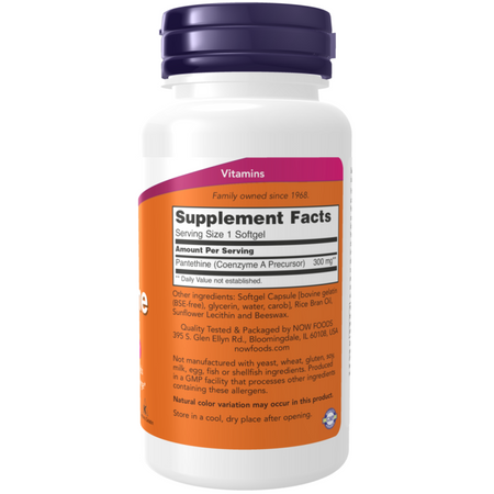 Now Foods Pantethine 300 mg 60 kapsúl