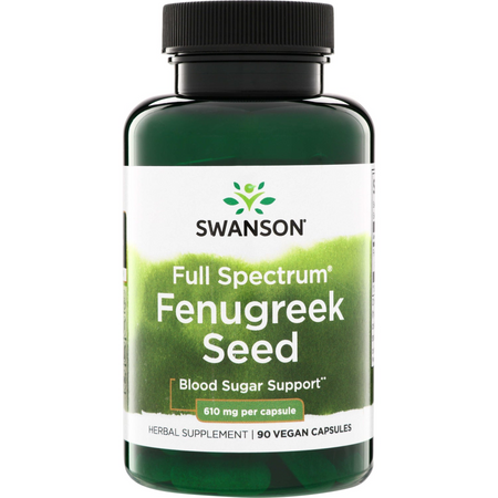 Swanson Pískavice Řecké Seno (Fenugreek) 610 mg 90 kapslí