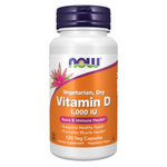 Now Foods Vitamin D 1000 IU Dry 120 veg kapsúl