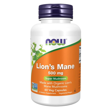 Now Foods Lion's Mane 500 mg 60 kapsúl