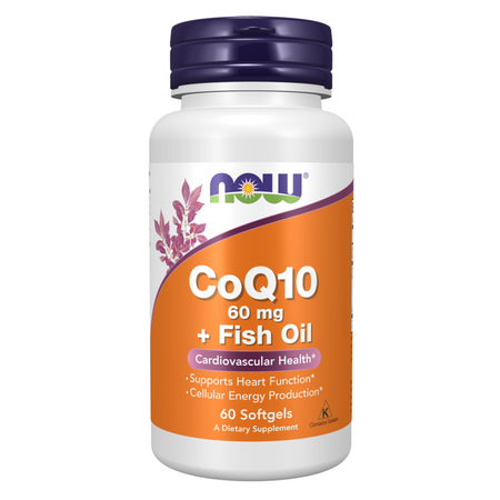 Now Foods Koenzym Q10 60 mg Fish Oil 60 kapsúl