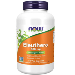 Now Foods Eleuthero 500 mg 250 kapsúl