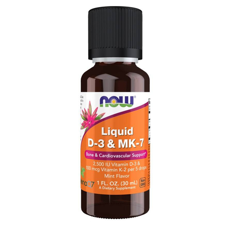 Now Foods Liquid D-3 a MK-7 30 ml kvapky
