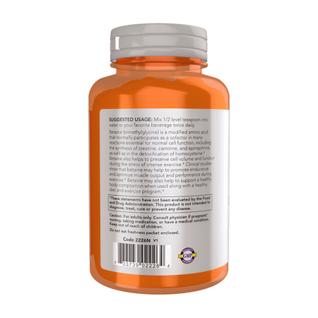 Now Foods Betaine Pudr 170 g