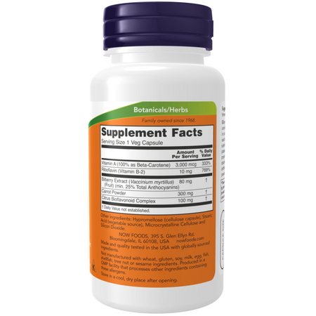 Now Foods Bilberry Complex 100 veg kapsúl