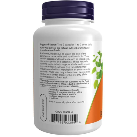 Now Foods Acai 500 mg 100 kapsul