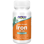 Now Foods Iron 36 mg Double Strength 90 kapsúl