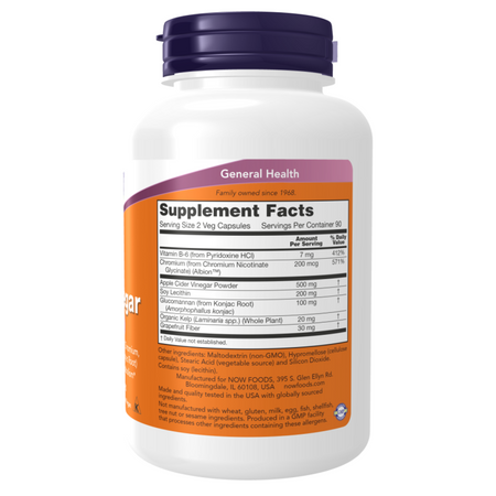 Now Foods Cider Vinegar 180 kapsúl