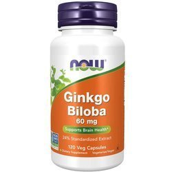 Now Foods Ginkgo Biloba 60 mg 120 kapsúl