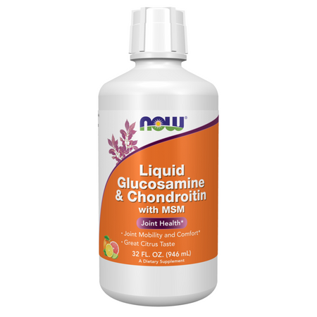 Now Foods Glukosamin, Chondroitin a MSM Liquid 946 ml