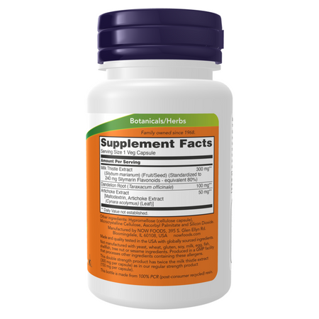 Now Foods Milk Thistle Extract, Double Strength 300 mg 200 kapsúl