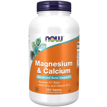 Now Foods Magnézium a Vápník 250 tabliet