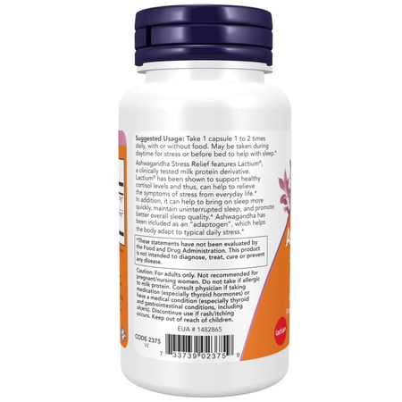 Now Foods Ashwagandha Stress Relief 60 veg kapsúl