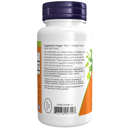 Now Foods Saw Palmetto Extract 160 mg 240 kapsúl