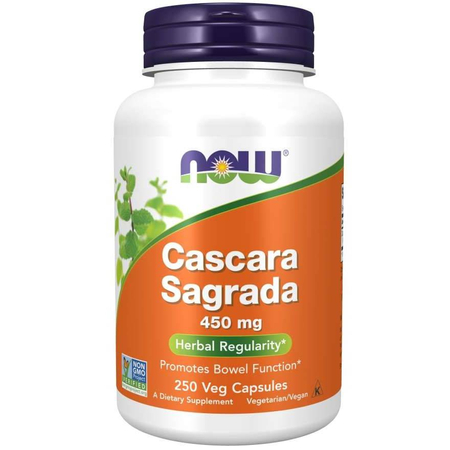 Now Foods Cascara Sagrada 450 mg 250 kapsúl