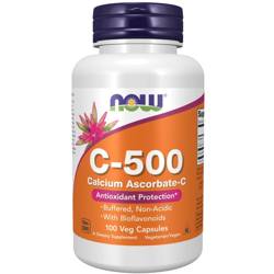 Now Foods Vitamin C-500 Calcium Ascorbate-C 100 kapsúl