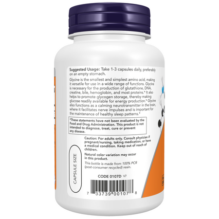 Now Foods Glycine 1000 mg 250 veg kapsúl