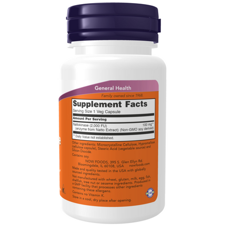 Now Foods Nattokinase 100 mg  120 kapsúl