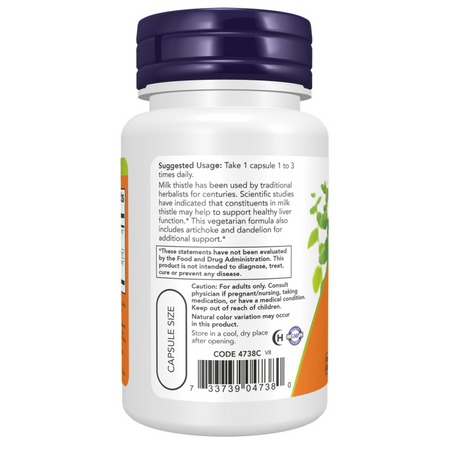 Now Foods Milk Thistle Extract, Double Strength 300 mg 200 kapsúl