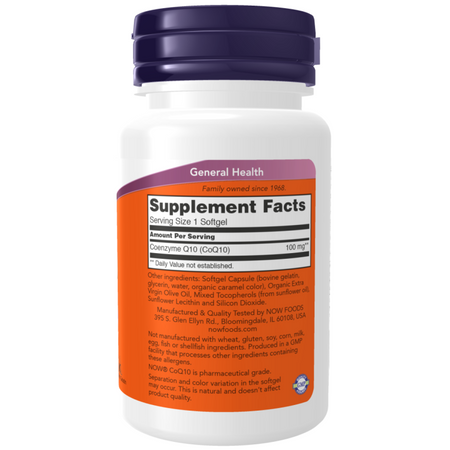 Now Foods Koenzym Q10 100 mg 50 kapsúl