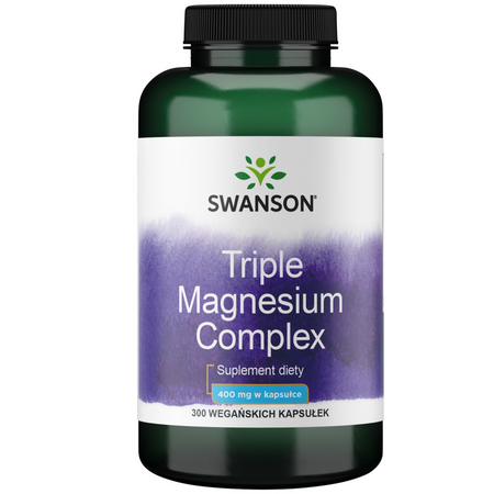 Swanson Triple Magnesium Complex 400 mg 300 kapsúl
