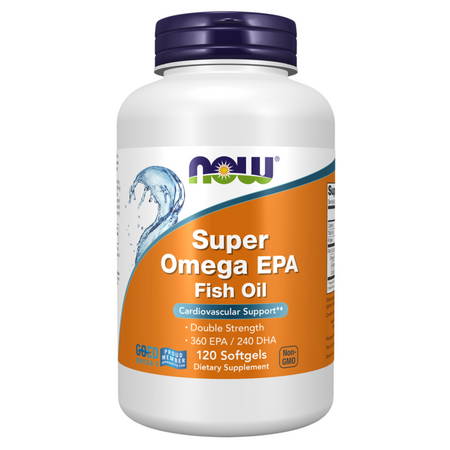 Now Foods Super Omega EPA Fish Oil, Double Strength 120 kapsúl