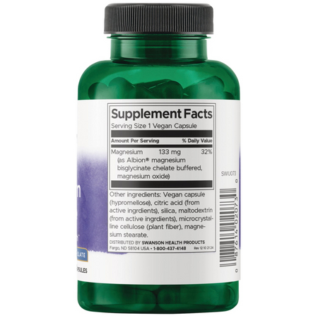 Swanson Chelát Hořčíku 133 mg 90 kapsúl