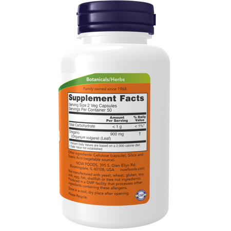 Now Foods Oregano 450 mg 100 kapsúl