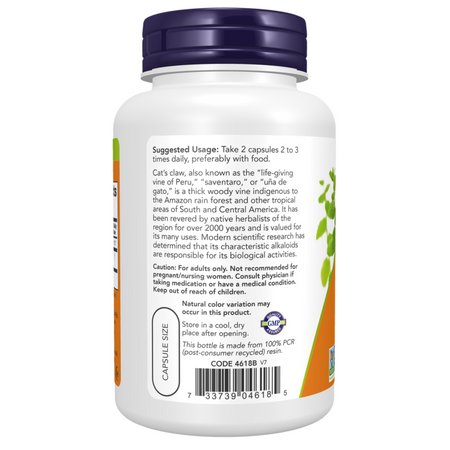 Now Foods Cat's Claw 500 mg 250 kapsúl